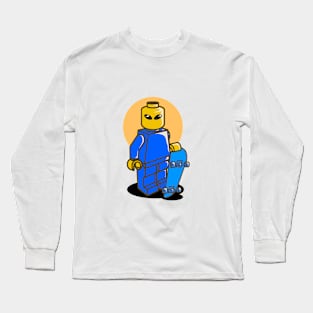 Blocky Style Skater yellow Long Sleeve T-Shirt